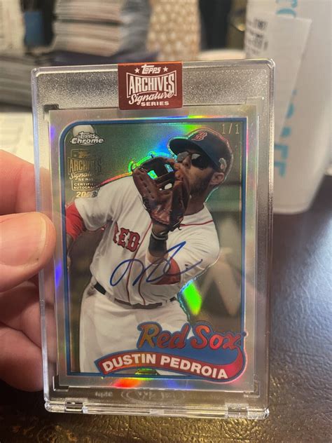 2023 Topps Archives Signature Retired Dustin Pedroia Auto Heritage 1 1