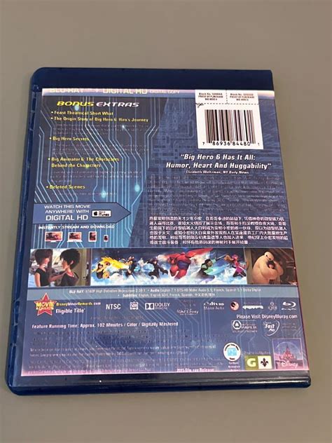 Big Hero Blu Ray Cd Dvd Carousell