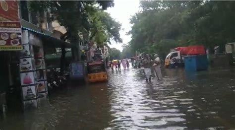 Heavy Rainfall Causes Waterlogging In Kannammapet Photos HD Images