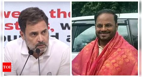 Rahul Gandhis Tongue Should Be Bjp Mp Anil Bonde Slams Congress