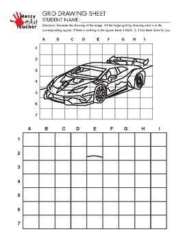 7 Best Grid drawing worksheets images | teaching art, art lessons, art ...