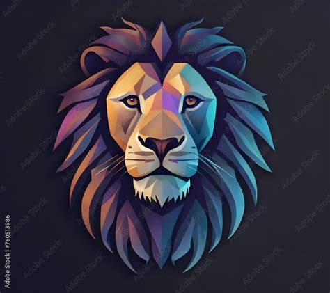 lion illustration, lion head vector, lion head logo, lion logo, lion ...