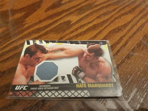 2010 Topps UFC Series 4 Fight Mat Relic Insert Card Nate Marquardt FM