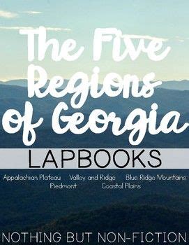 The Five Regions Of Georgia Lapbooks In 2024 Lapbook Region Reading