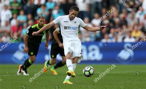 Gylfi Sigurdsson Swansea City Scores Penalty Editorial Stock Photo