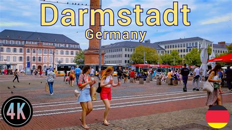 Darmstadt City Germany Walking Tour In Darmstadt K Fps