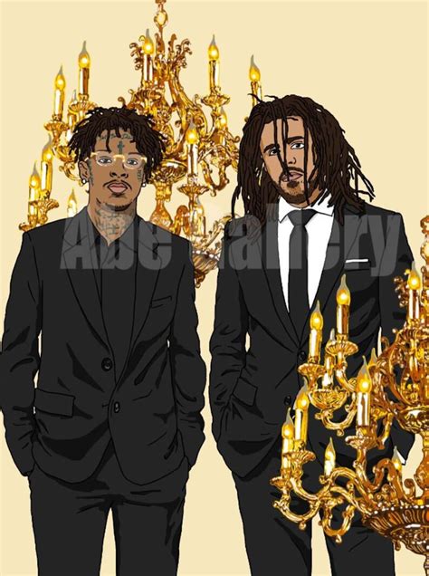 21 Savage J Cole Poster A Lot Hip Hop Rap Art Etsy