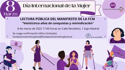 Lectura P Blica Del Manifiesto M De Fundaci N Cermi Mujeres