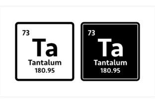 Tantalum Symbol Chemical Element Graphic By Dg Studio Creative Fabrica