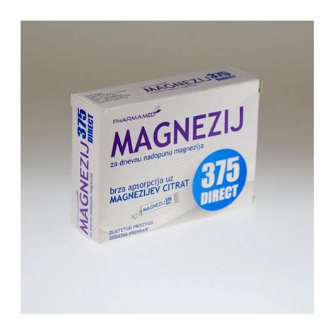 Magnezij 375 DIRECT vrećice a20 Pharmamed Pharmacy BIO