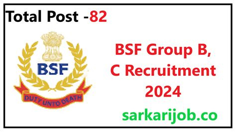 Bsf Group B C Recruitment 2024