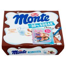 Zott Monte Milk Dessert Chocolate With Hazelnuts 4 X 55g 220g Tesco