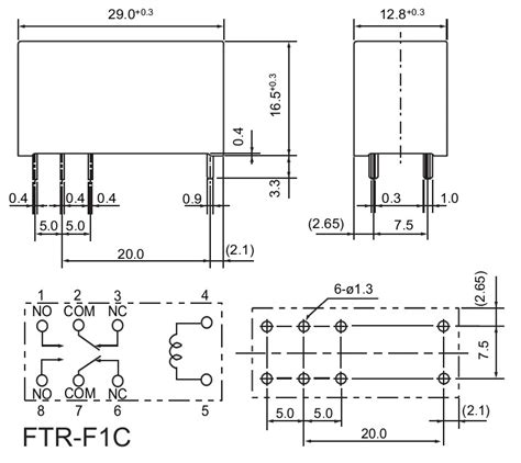 Продукція - FTR-F1CL024R реле (008A@024Vdc-008A@250Vac FTR-F1CL024R ...