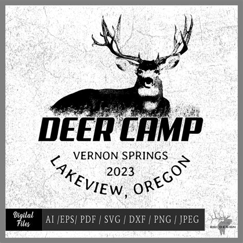 Custom Deer Camp 04 Vector Eps / Ai / Svg / Pdf / Dxf / Jpeg / Png Hunting - Etsy