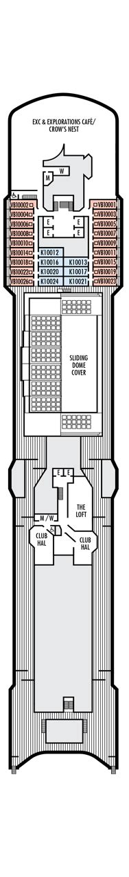 MS Zuiderdam Deck plan & cabin plan