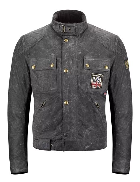 Blouson Belstaff Brooklands Jubilee Noir Noir Blouson Moto Textile