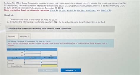 Solved On June 30 2024 Single Computers Issued 4 Stated Chegg