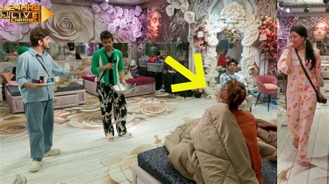 Bigg Boss Live Ankita Or Munawar Ke Beech Hua Ghamasan To Mannara