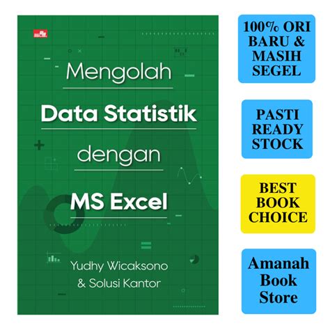 Jual Buku Mengolah Data Statistik Dengan Ms Excel By Yudhy Wicaksono