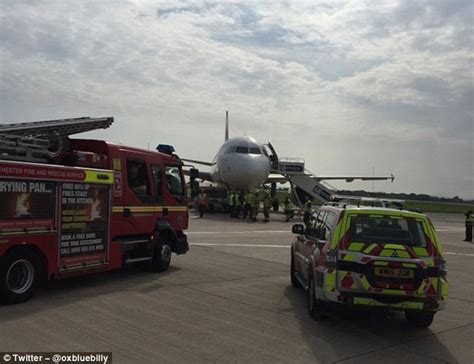 Airbus 320 Evacuated After Plane Crashed Into A Tow Truck At Manchester