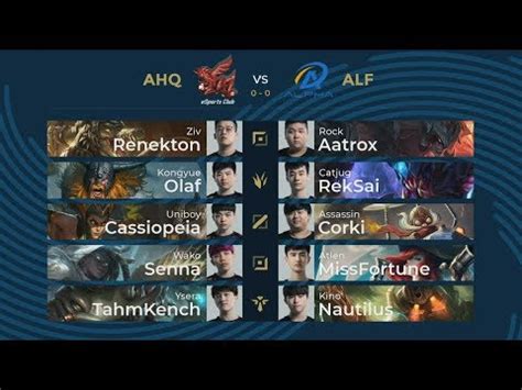 中文 AHQ vs ALF G1 Playoffs Round 2 PCS 春季聯賽 2020 ahq eSports