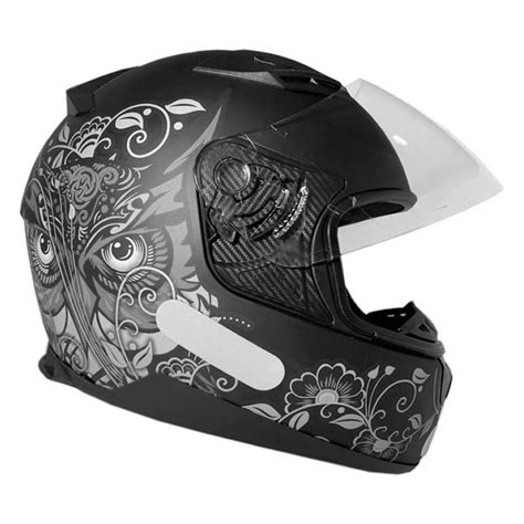 Capacete Ebf E0X Coruja Preto Fosco E Prata Capacetes De Moto