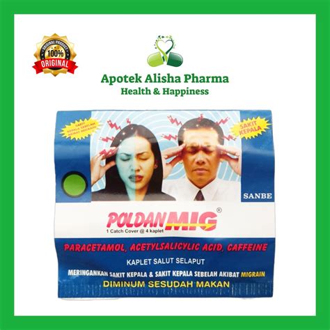 Jual Poldanmig Tabletstrip 4tablet Poldan Mig Tablet Obat Sakit