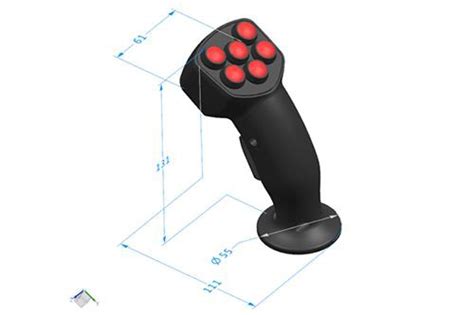 China Customized Joystick Control Handles With Customized Buttons And