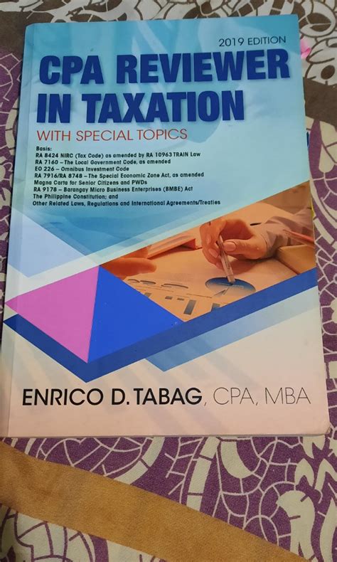 Enrico Tabag CPA Reviewer In Taxation 2019 Edition Hobbies Toys