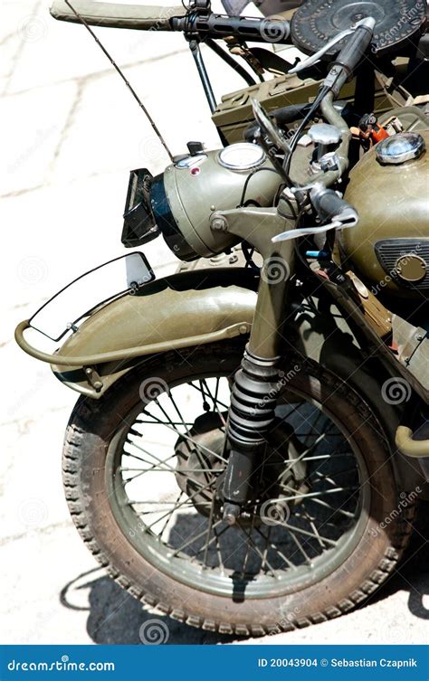 Military Motorcycle Stock Photo Image Of Tire Transportation 20043904