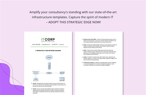 IT Infrastructure Network Diagram Template in Word, PDF, Google Docs ...