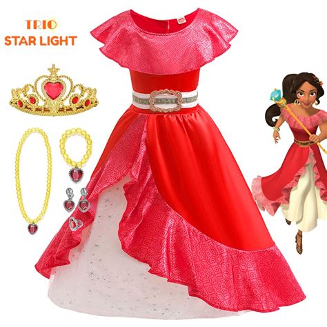 ELENA OF AVALOR Costumes Kids Birthday Party Elena Princess Dress Girls ...