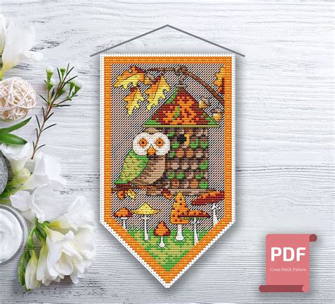 Set Of Seasons Cross Stitch Pattern Seasons Cross Stitch Pattern Four