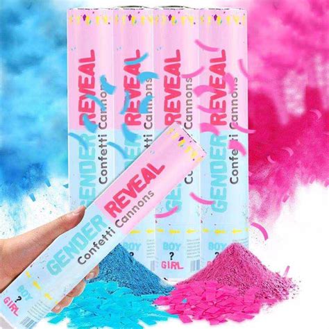 Buy Posies Petals Gender Reveal Confetti Cannon Poppers X Blue X