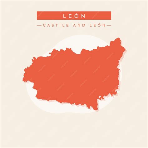 Premium Vector | Vector illustration vector of leon map spain