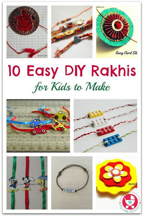 10 Joyful & Easy DIY Handmade Rakhi Ideas for Kids to Make | Handmade ...