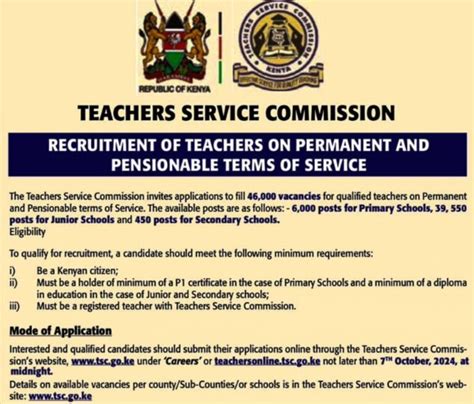 How To Apply For The Tsc Pnp Vacancies