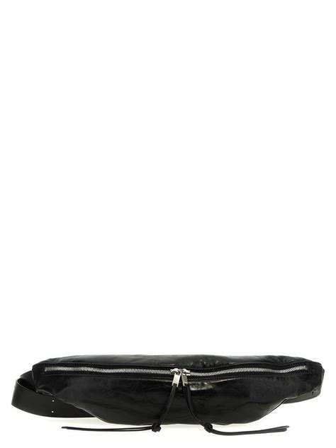 Jil Sander Crinkle Effect Beltpack In Black For Men Lyst