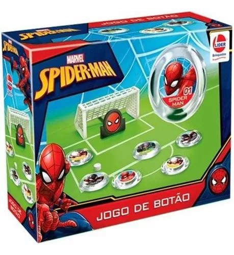 Jogo De Botão Homem Aranha Lider MercadoLivre