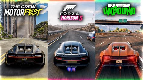 The Crew Motorfest Vs Forza Horizon 5 Vs NFS Unbound Turbo Sound