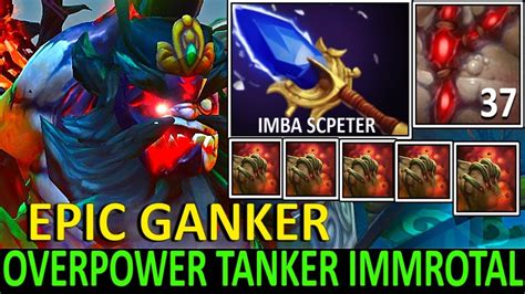 Overpower Tanker Offlane Immortal Pudge Imba Scepter Flesh Heap