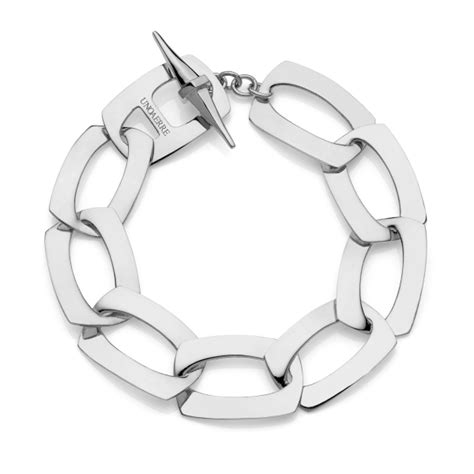 Bracciale Catena Argentata Piatta UNOAERRE Gioielli