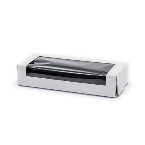 Sushi Box Paperboard With Window Small WHITE Enviropack