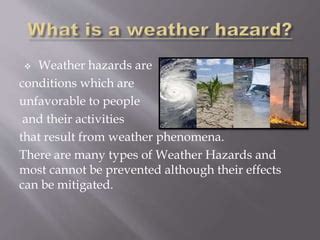 weather hazards | PPT