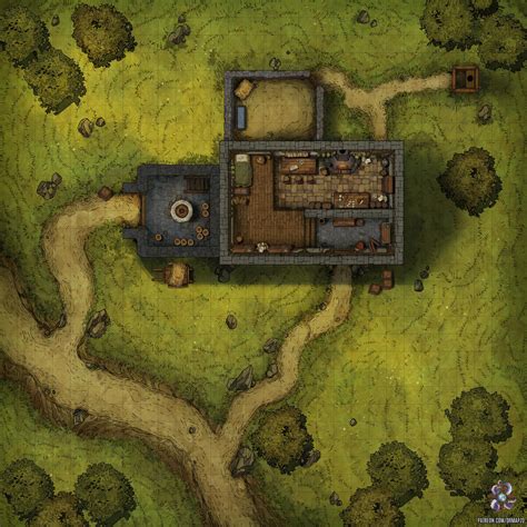 Windmill Battle Map 30x30 Rbattlemaps