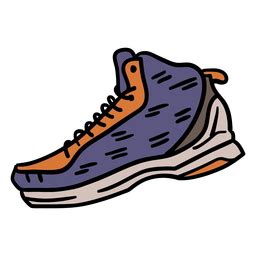 Schuhe Basketball Hand Gezeichnet PNG Und SVG Design Für T Shirts