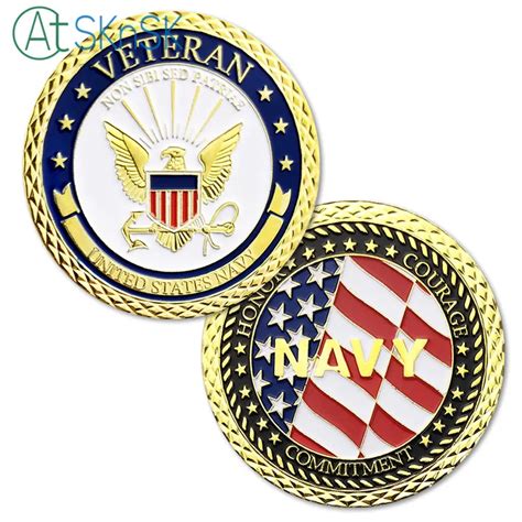 Buy 50 100pcslot Us Navy Veteran Challenge Coin