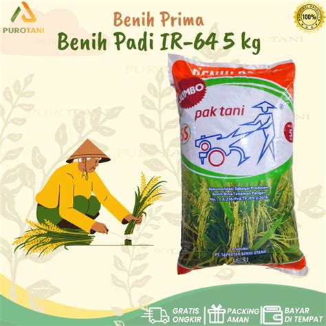 Jual Benih Prima Saprotan Utama Padi Ir 64 Ss 5kg