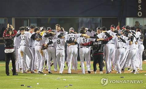 Lg 트윈스 2023 한국시리즈 우승 연합뉴스