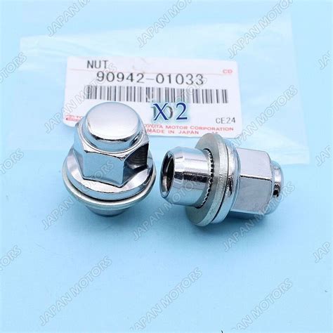 9094201033 Pair New Genuine OEM Toyota LEXUS ES GS IS Chrome Lug Nut ...